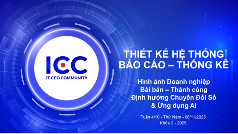 THIẾT KẾ HỆ THỐNG BÁO CÁO – THỐNG KÊ